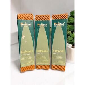 3 Pack Himalaya Botanique Toothpaste Neem Pomegranate Herbal Mint Flavor NEW